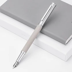 Hongdian Titanium Black Forest Calligraphy Ink Pen - Elegant Gift for Students & Professionals (White-Single pen)