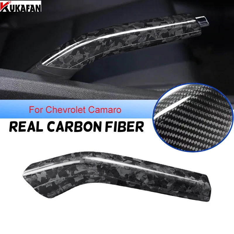 

Real Carbon Fiber Car Hand Brake Cover Parts Auto Decoration Car Handbrake Sleeve Protective Case Auto Interior Accessories