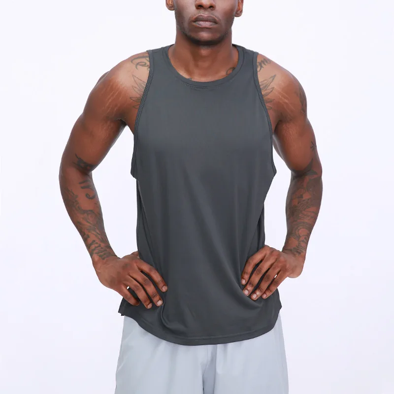 

Quick drying sports vest loose outdoor running basketball sleeveless fitness vest Tops & Tees