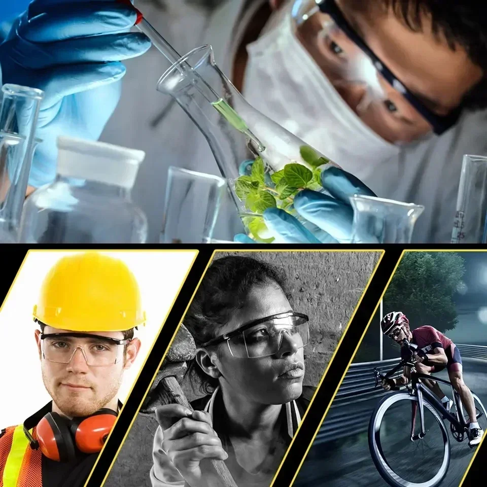 Safety Goggles 5/10Pcs Safety Work Anti-Splash Eye Protecting Lab Goggles Protective Industrial Wind Dust Proof Cycling Glasses cycling glasses