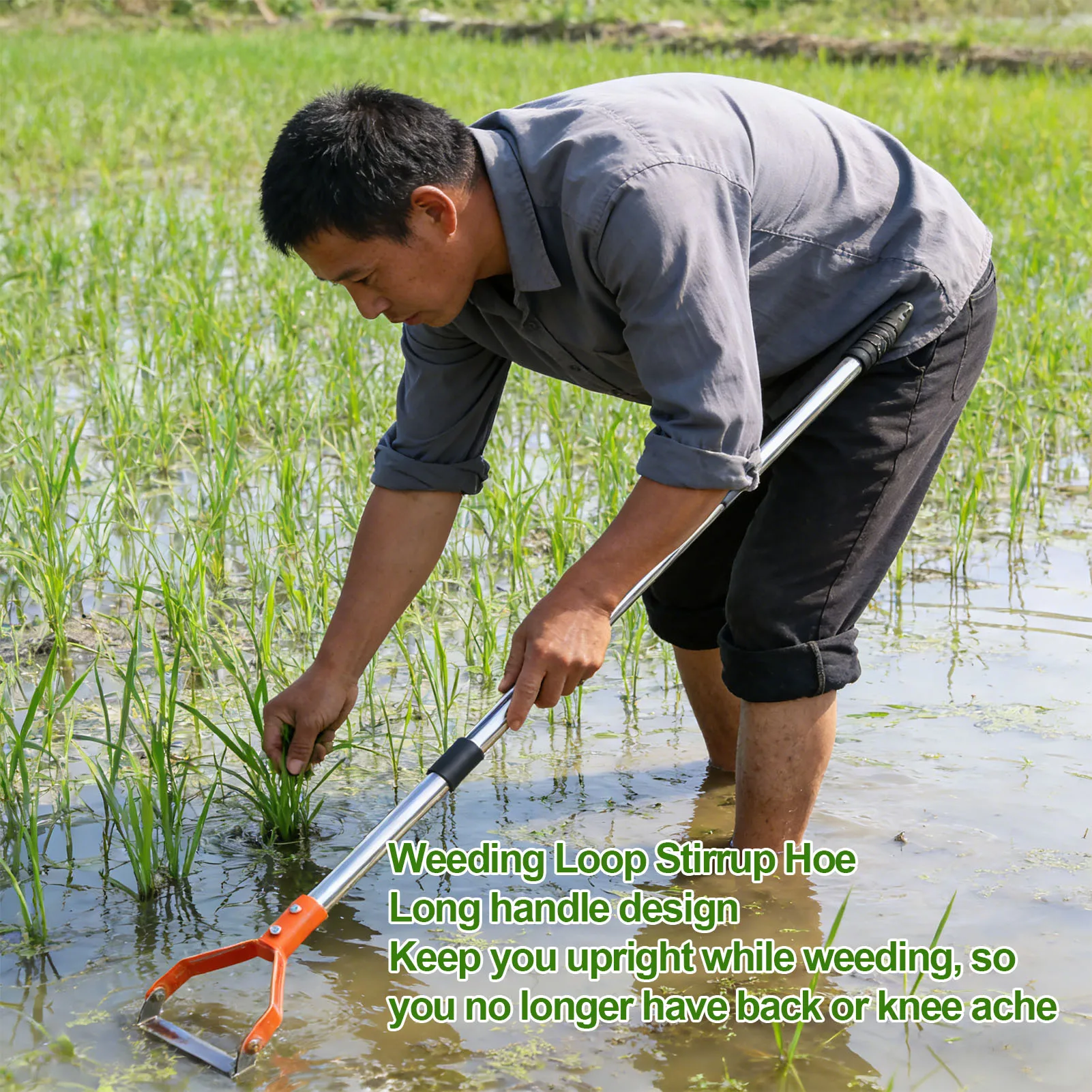 รูปสินค้า จอบขุดดินเหล็กกล้า ทนทานสำหรับสวน