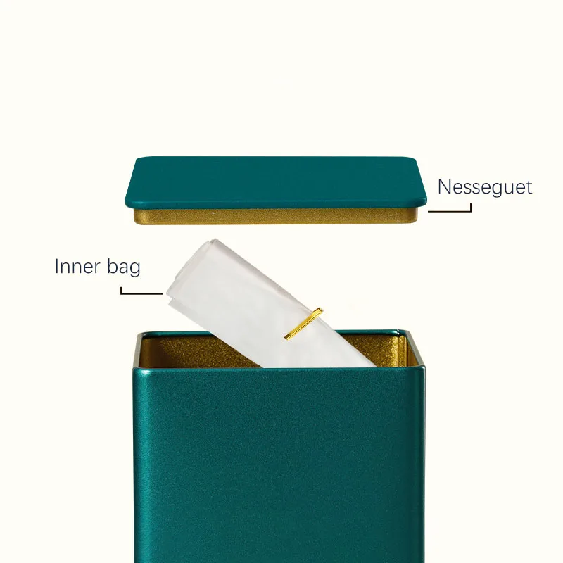 Tea Packaging Cans General Square Cans Dahongpao Green Tea Loose Packaging Boxes Tinplate Empty tea tin box,tea canister