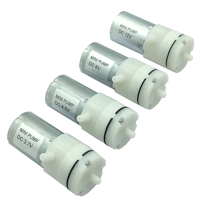 3.7V 6V 12V ขนาดเล็ก 370 มอเตอร์ไดอะแฟรมปั๊มสูญญากาศลบความดันปั๊มดูด DIY ปั๊ม Inflator Aquarium 1