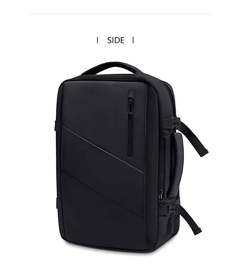 EleJrny Men Business Capacity 17.3Laptop Backpack Large Capacity Expandable Backpack Waterproof USB Travel backpacks men camping