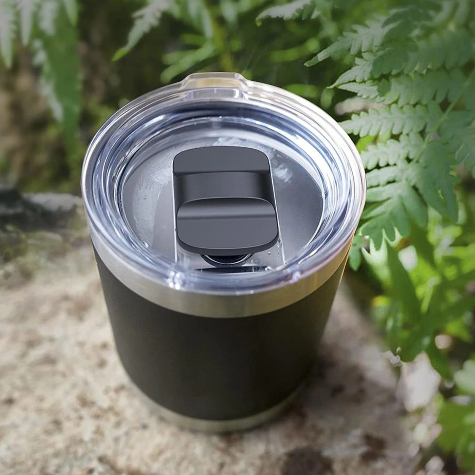 Magnetic Lid Cup Cover Replacement For 20OZ 30OZ Thermos Tumbler Water Cup Lids Cups Magnet Cover Transparent Slider