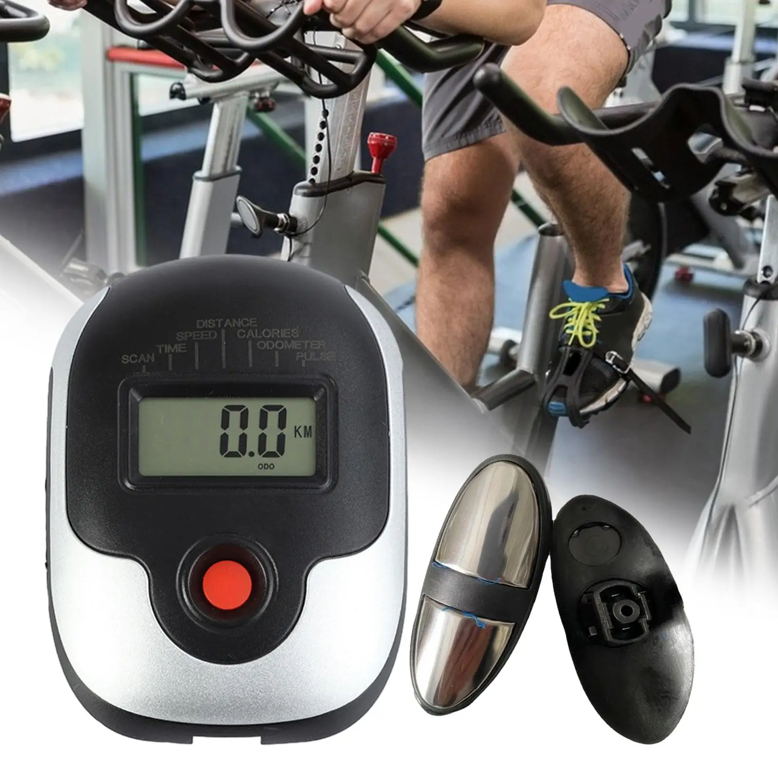 

Monitor Speedometer Multifunction Stationary Bike Counter Odometer for Walking