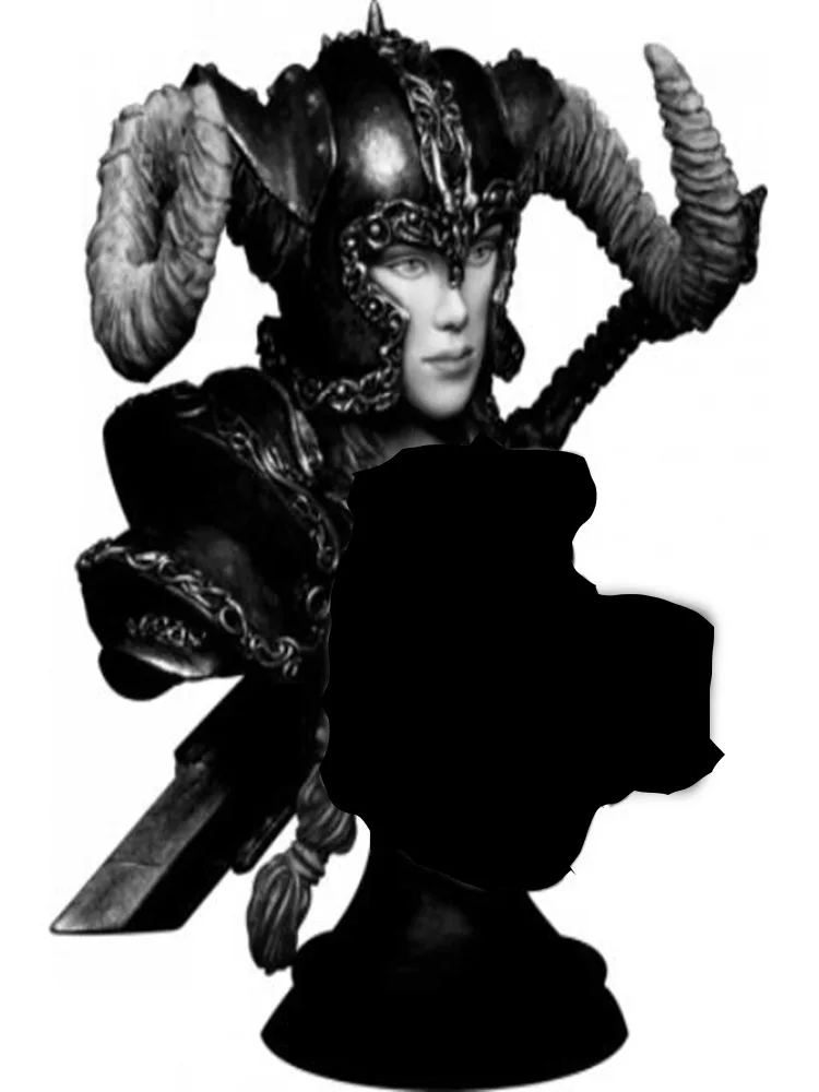 Neue unmontierte 1/9 antike Fantasy-Krieger-Büste aus Kunstharz, unbemalter Modellbausatz