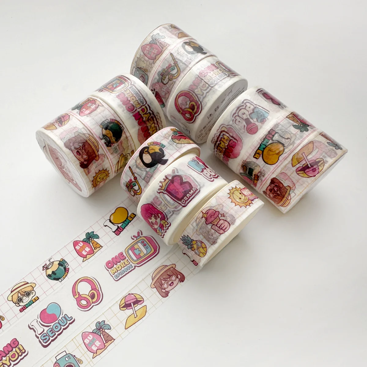 Kawaii Animals Face Cartoon Washi Tape Set 3 pcs/set Masking Tapes Scrapbooking Diy Journal Stationery School Supplies Gift adhesive tape washi tape adhesive tapes masking tape