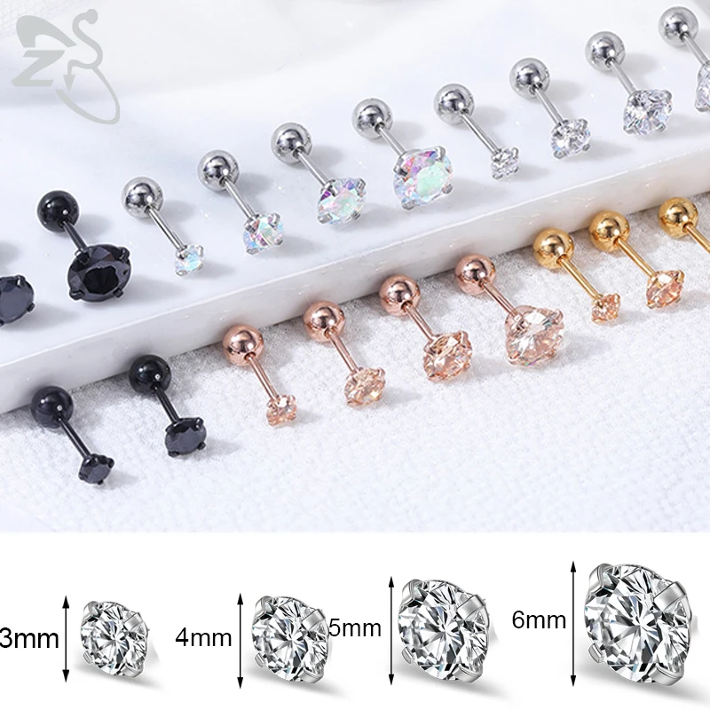 Surgical Steel Earrings Screw Backs Surgical Stainless Steel Earring