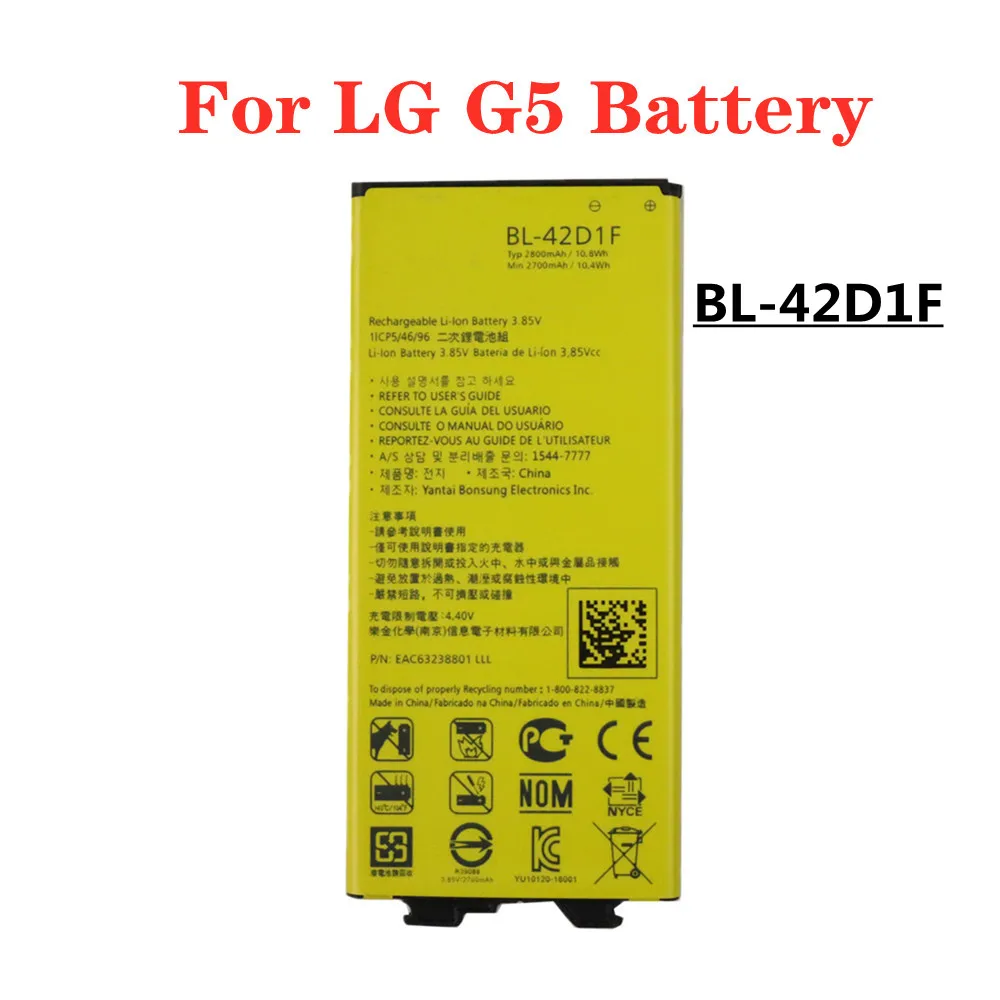 

BL-42D1F Аккумулятор для LG G5 VS987 US992 LS992 H820 H830 H831 H840 H850 H868 H860N H960 F700 F700S F700K мобильный телефон аккумулятор