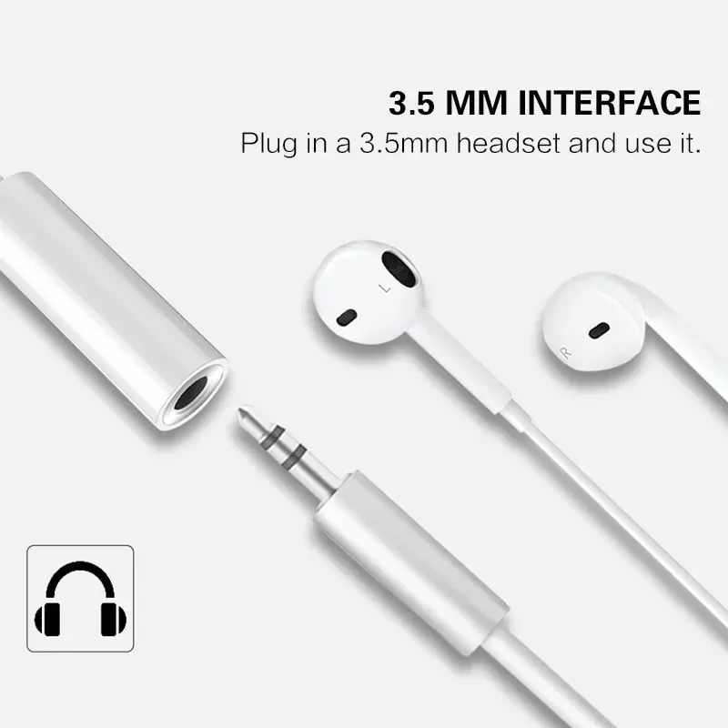 1/2/3/4/5/6PCS For Lighting Headphone Adapter for IPhone 12Mini SE 2020 XS XR X 8 7 + IOS To 3.5 Mm Jack AUX Audio Cable