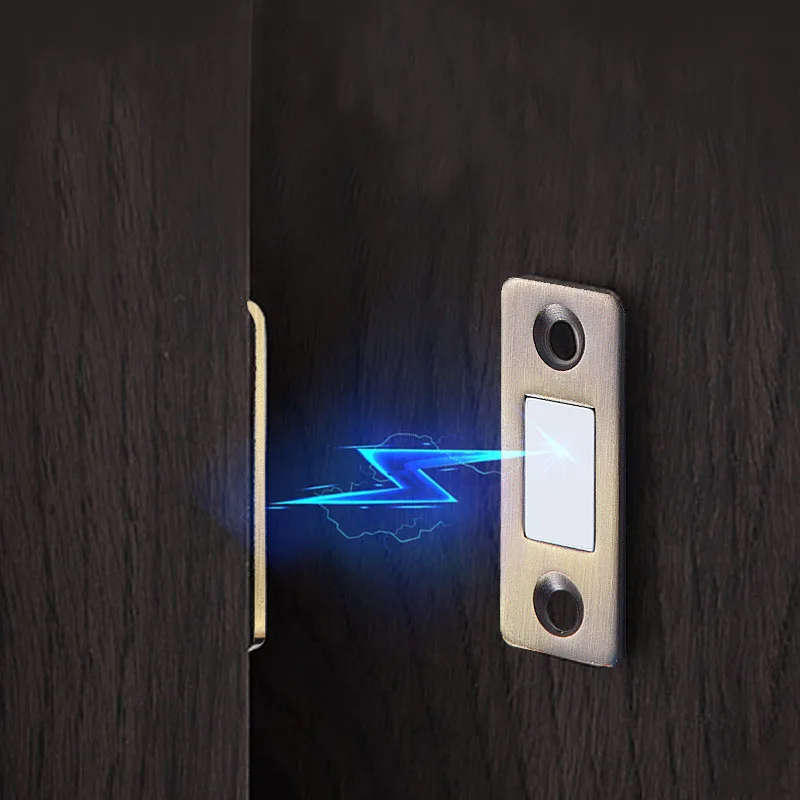 Punching-free Ultra-thin Invisible Door Suction Sliding Door Wardrobe Magnetic Suction 2 Pairs