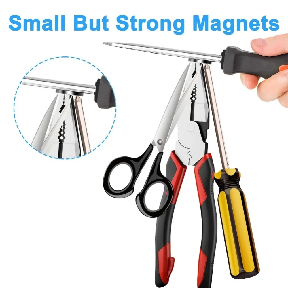 Compact Assorted-Size Round Disc Magnets for Handmade Projects and Home Use