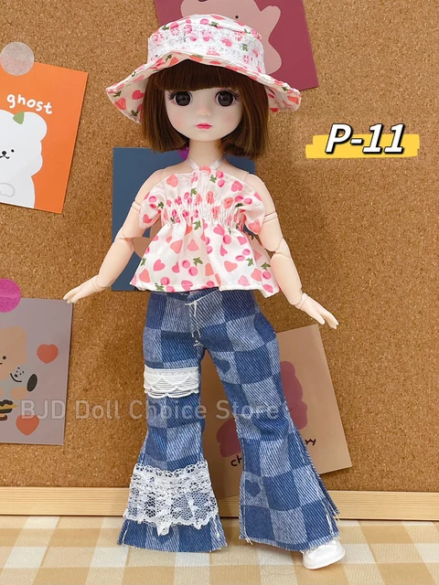 12 Inch Toys Bjd Anime Doll Dollhouse Accessories Kids Girls Skirt Hat Headdress With Clothes 30 CM 4 To 16 Years Dress Up Gifts - P-11, 30 cm
