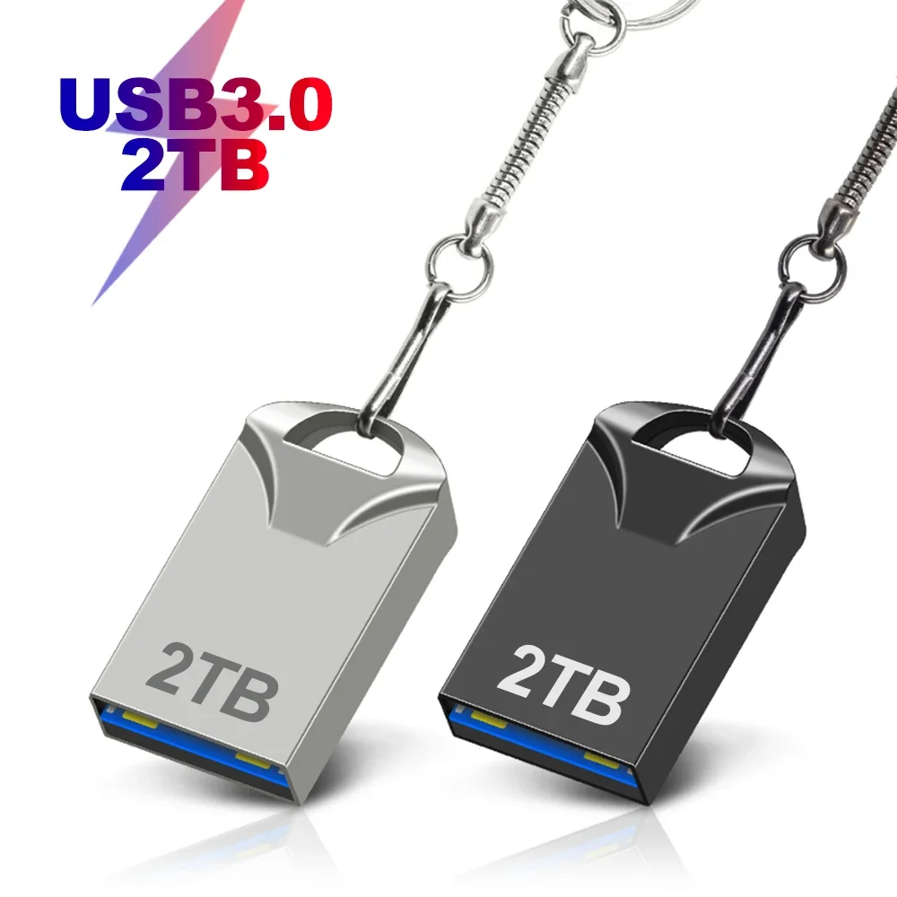 

New Usb 3.0 2TB Metal Cle Usb Flash Drives 1TB Silver Pen Drive 512GB High Speed Pendrive TYPE C 64GB Usb Memoria Free Shipping