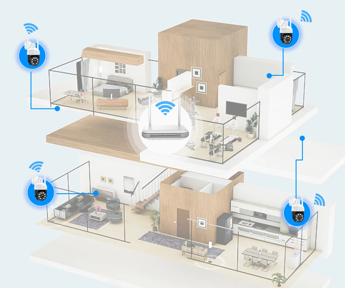 TinoSec PTZ 4MP WIFI Video Surveillance Kit Two Way Audio House Protection IP Cam NVR Kit Video Wireless Security Camera System 24 Sd15f49fa4ab04fe48dd4b4e25f0c6d22o TinoSec PTZ 4MP WIFI Video Surveillance Kit Two Way Audio House Protection IP Cam NVR Kit Video Wireless Security Camera System