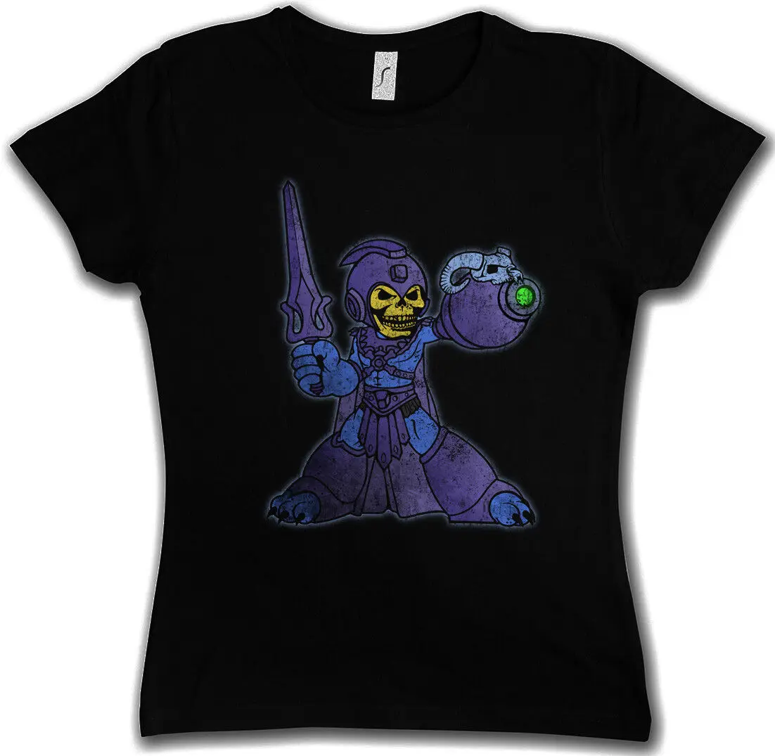 T-Shirt Donna Megator Masters Of The Skeletor Mega Fun Man Motu Universe