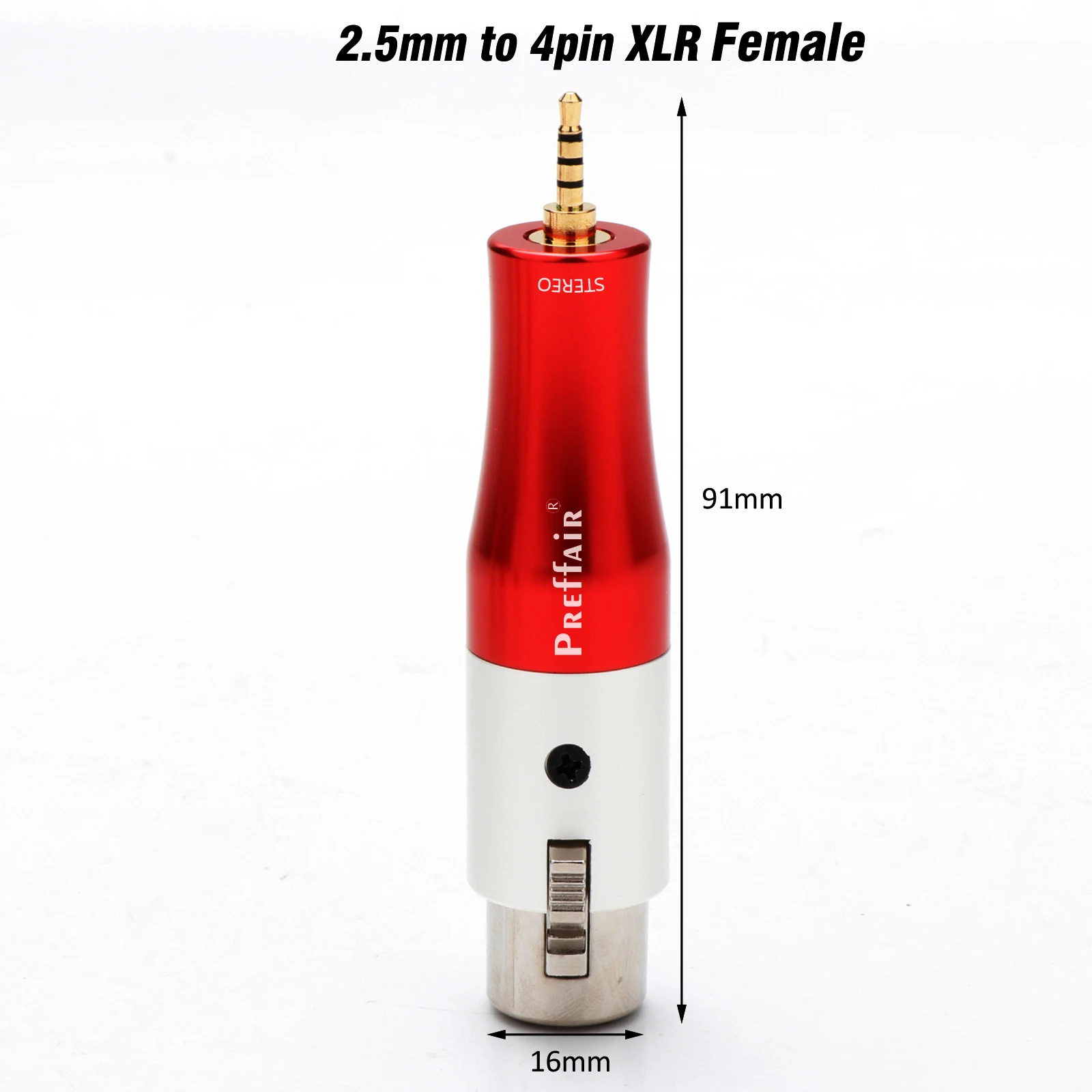 High-End Preffair HiFi 4Pin XLR symmetrischer Buchsenstecker auf 4,4 mm/3,5 mm/2,5 mm/6,35 mm Pentaconn-Adapterstecker für Audiospieler – Detail 8