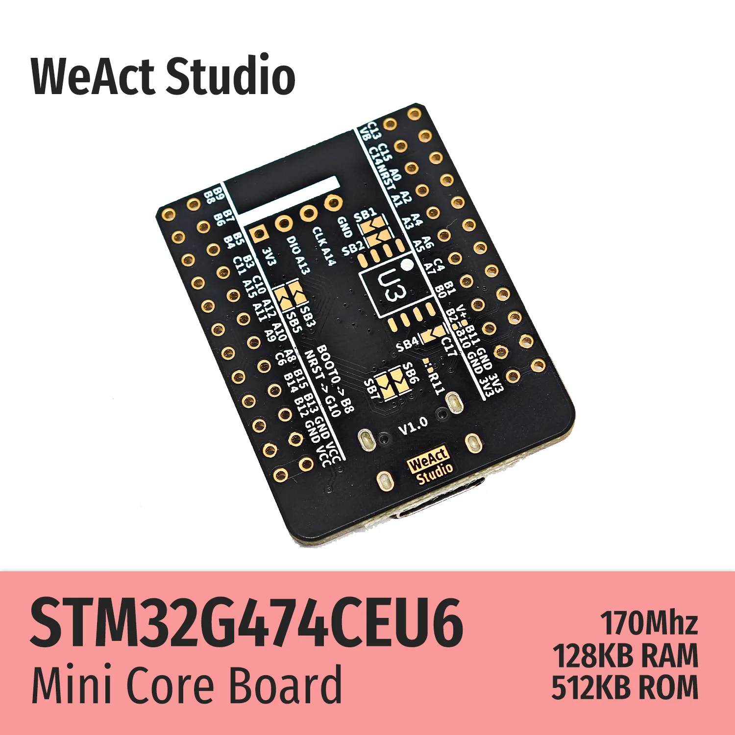 Placa de Demonstração Weact Core Board Stm32g474ceu6 Stm32g474 Stm32g4 Stm32 - Imagem 4