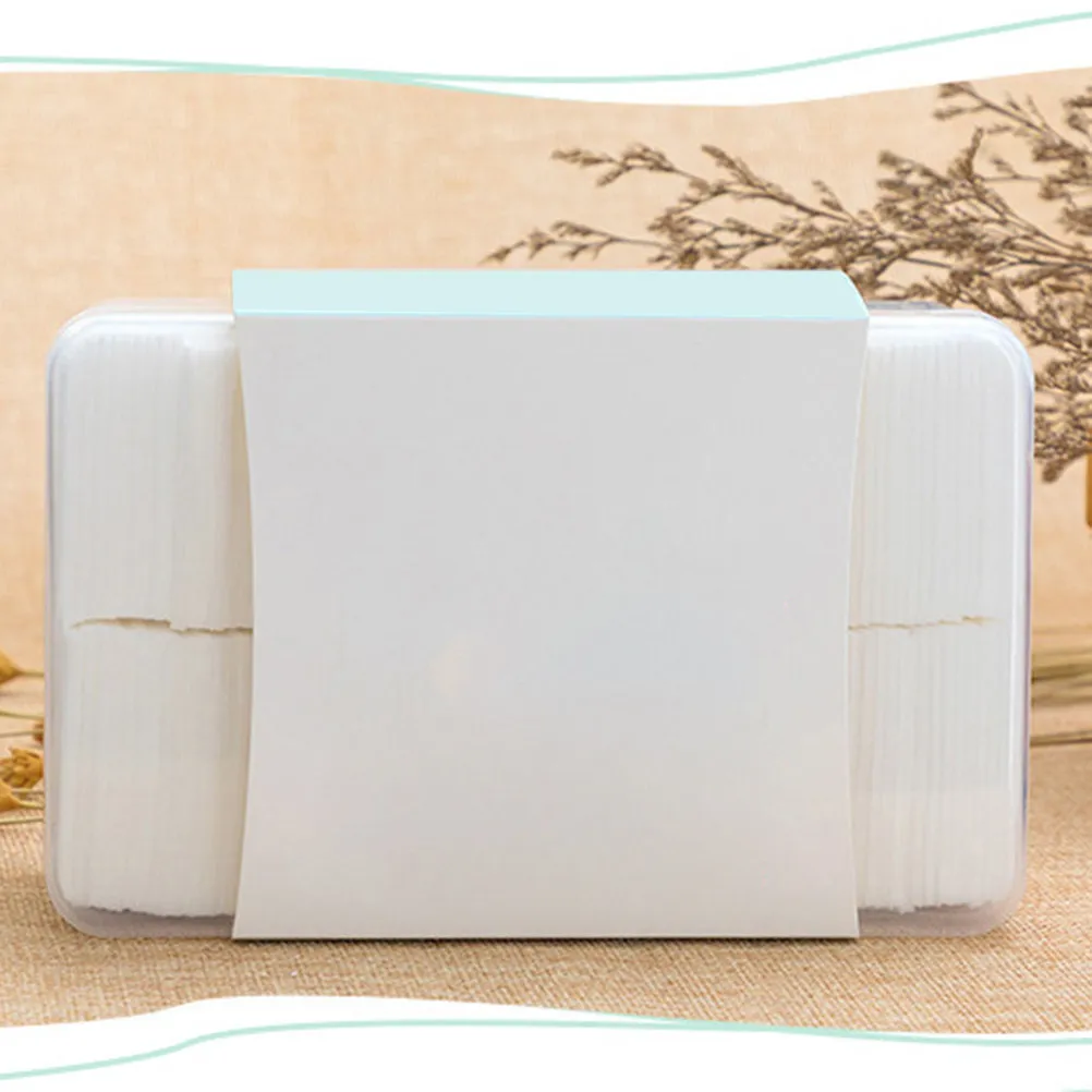 1000개 프리미엄 천연 코튼 메이크업 리무버 패드 단층 고흡수 패드 얼굴 클렌징 스킨케어 네일용