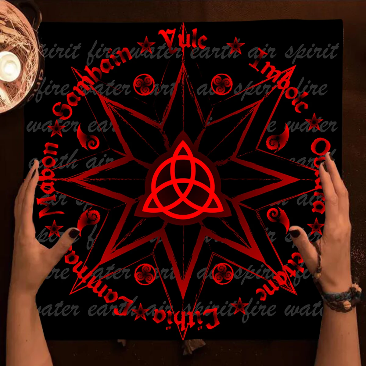 Wheel of the Year Tarot Cloth 2