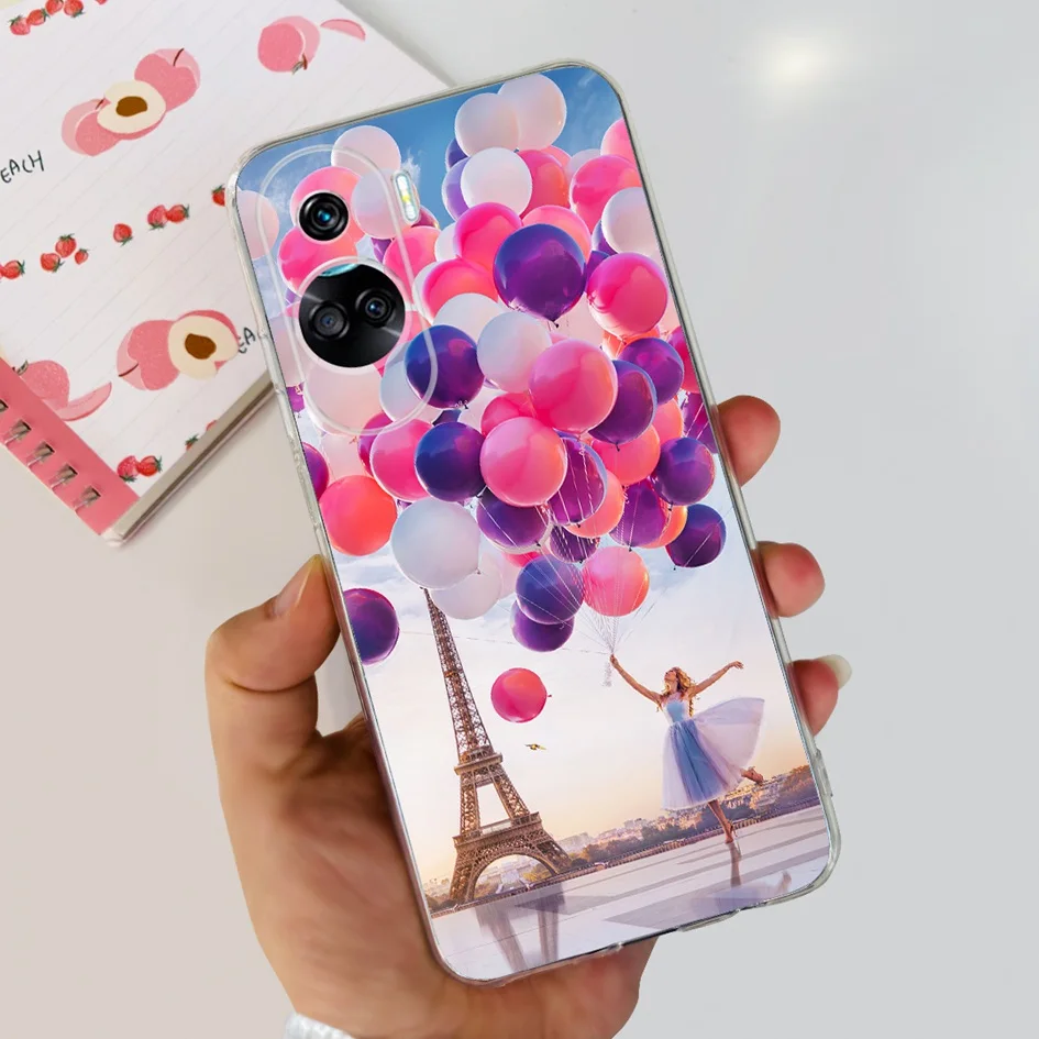 Stylish Pattern Soft Silicone Clear Back Cover