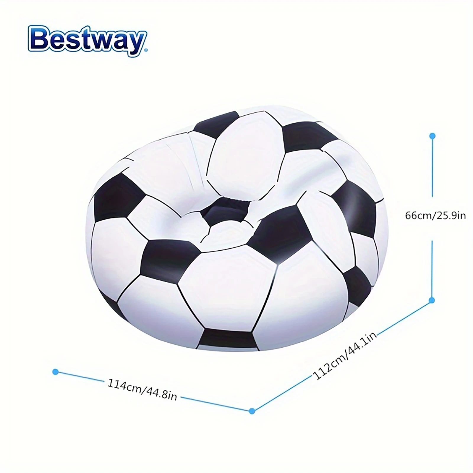 Bestway 75010 Football Chair, Inflatable Football Chair, Inflatable Furniture