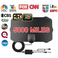 Antenne de télévision numérique intérieure 4K Full HD HDTV antenne DVB-T/T2 DVBT2 câble TV antenne 500 Miles UHF VHF DTV antennes aériennes pour voiture RV 1