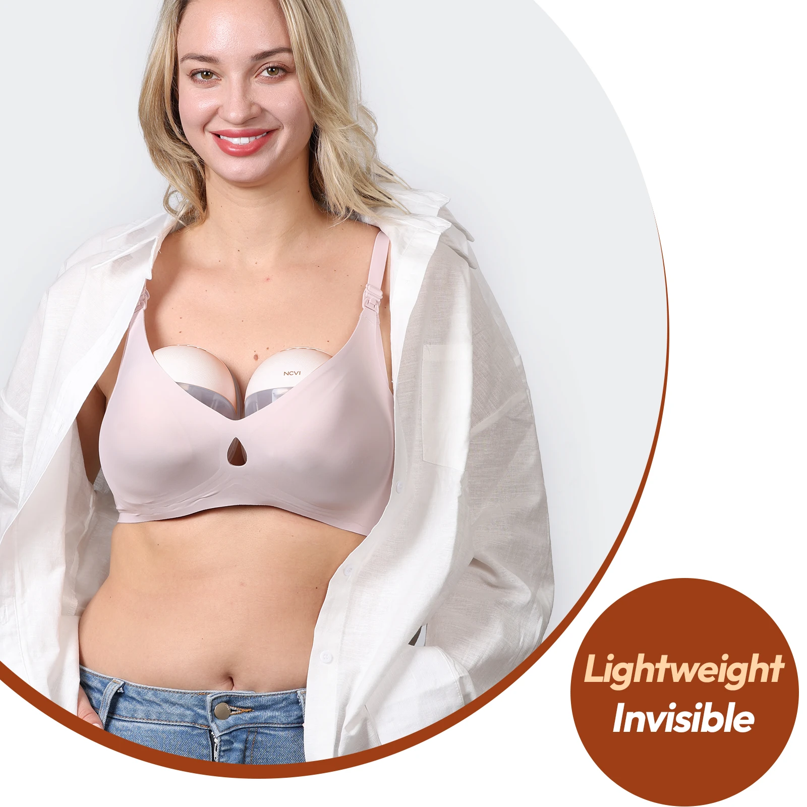 NCVI Double Wearable Electric Breast Pump Portable Pump with 4 Modes & 9 Levels Hands Free Breast Pump Ultra Silent 2 Pack electric breast pump