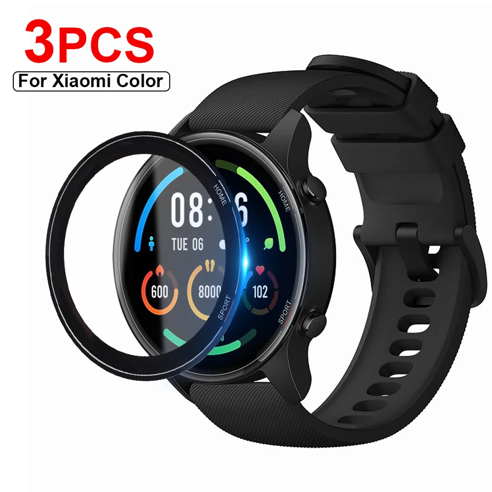 REY Pack 3x Pellicola Salvaschermo In Vetro Temperato Per XIAOMI AMAZFIT Pace - Durezza 9H E Rivestimento Oleofobico