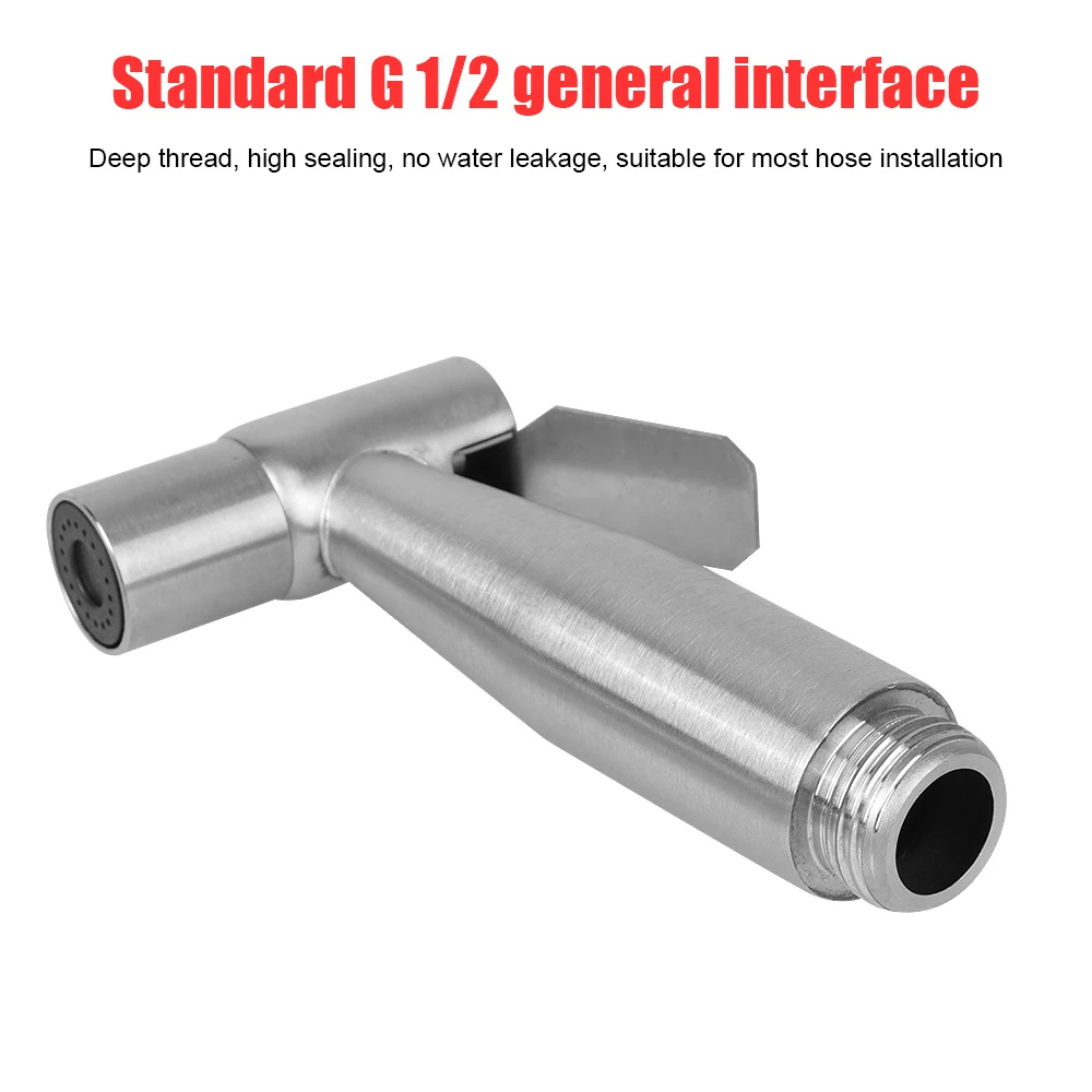 Handheld shower head Hand Bidet faucet Bidet sprayer set For toilet self cleaning For Bathroom hand sprayer Stainless Steel 3
