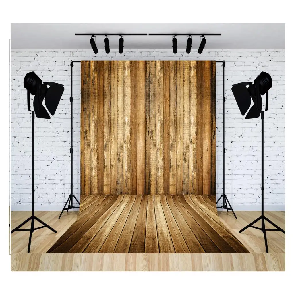 

SHUOZHIKE Wood Backdrop for Photography Food Baby Photography Backdrops White Brown Wooden Background for Party Decor MM-02