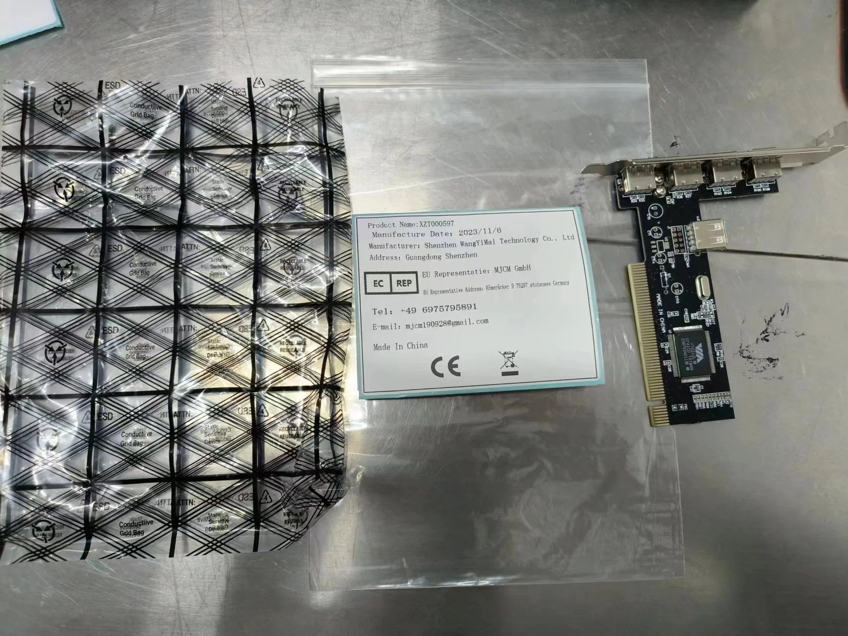 Description Picture 2 of itemUSB 2.0 4 Port 480Mbps High Speed VIA HUB PCI Controller Card Adapter PCI Cards