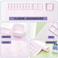 Children Drawing Toys Silicone Painting Mat Set for Children's Day Gift Montessori Graffiti Mat Washable Watercolor Palette Set 4