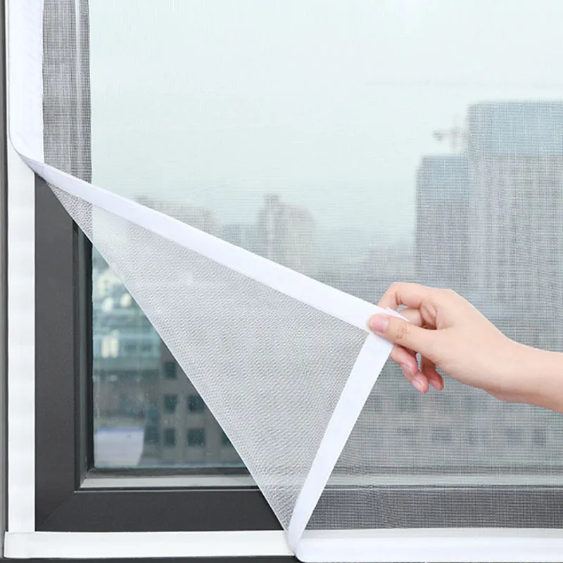 

Custom size Screen Net Insect Window Screen Mesh,Indoor Anti Fly Curtain Tulle Invisible Anti-Mosquito white mosquito net window