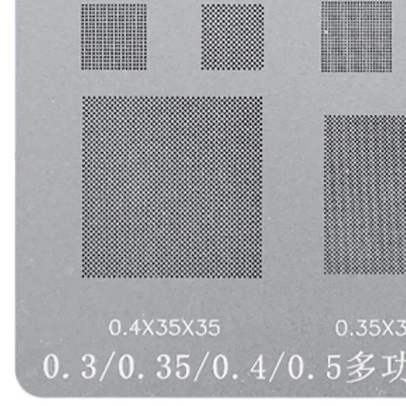BGA Stencil Multi-Purpose 0.3/0.35/0.4/0.5 Parallel/45 Degree Hole Universal Solder Reballing