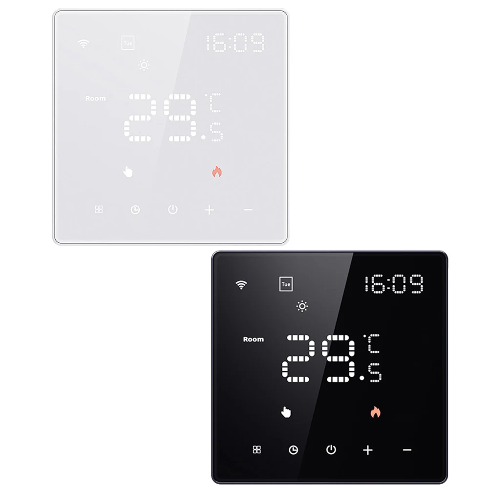 

Thermostat Sensor Cable Graffiti Intelligent WiFi Temperature Controller Temperature Control Panel Floor Heating Voice Control