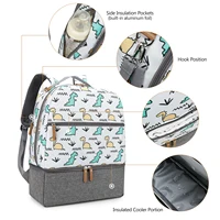 Breast Pump Bag Cooler Compartment for Breast Pump - Middle Size Cooler Bag Double Layer Pumping Bag for Working Outdoor Mom 2