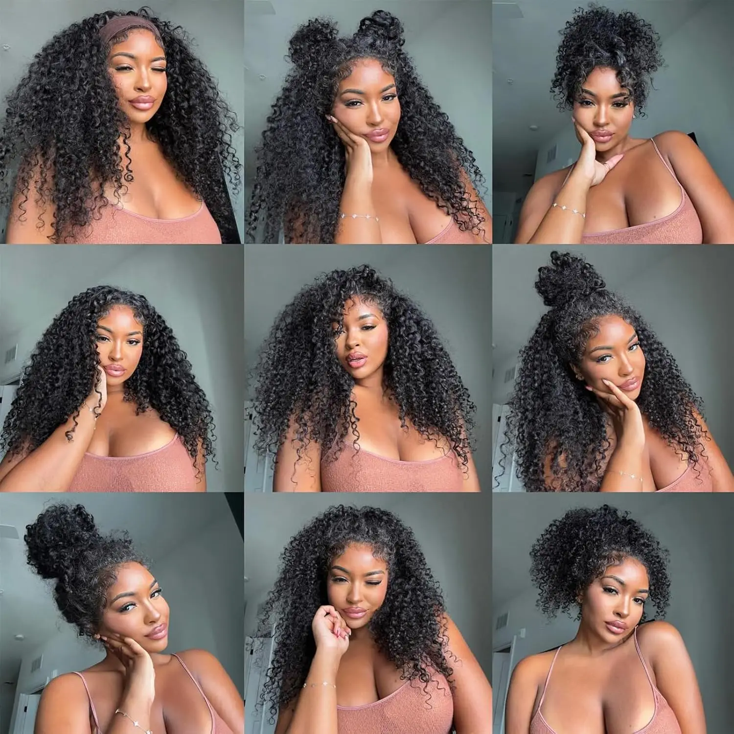 200% Density 13x4 HD Transparent Jerry Curly Lace Front Wig Human Hair Pre Plucked Kinky Curly Lace Front Wigs Human Hair Wig