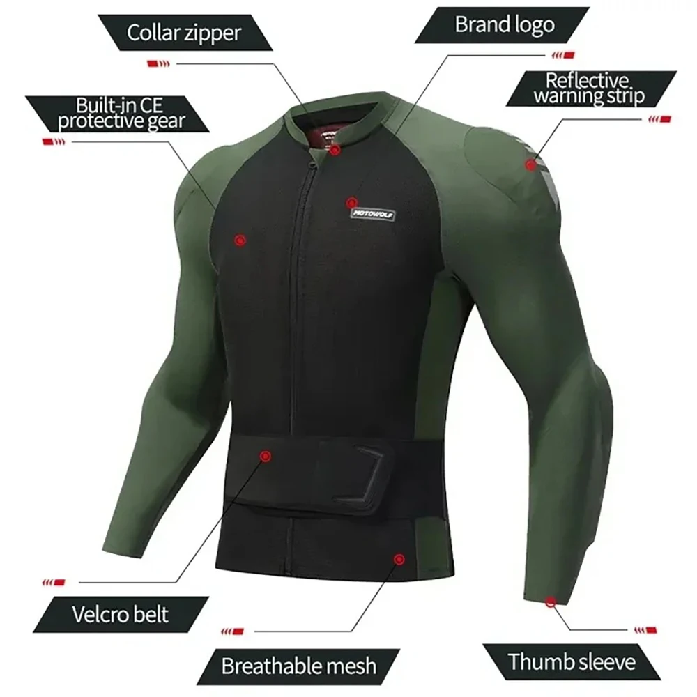 Motorcycle Protector CE Protection Soft Armor Motorcycle Jacket for Cycling Motocross