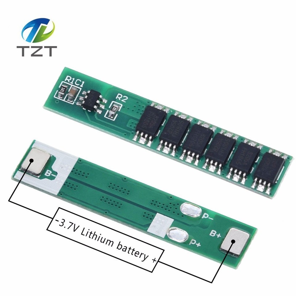 1S 15A 3.7V Li-ion 6MOS BMS PCM Battery Protection Board PCM for 18650 Lithium Lion Battery