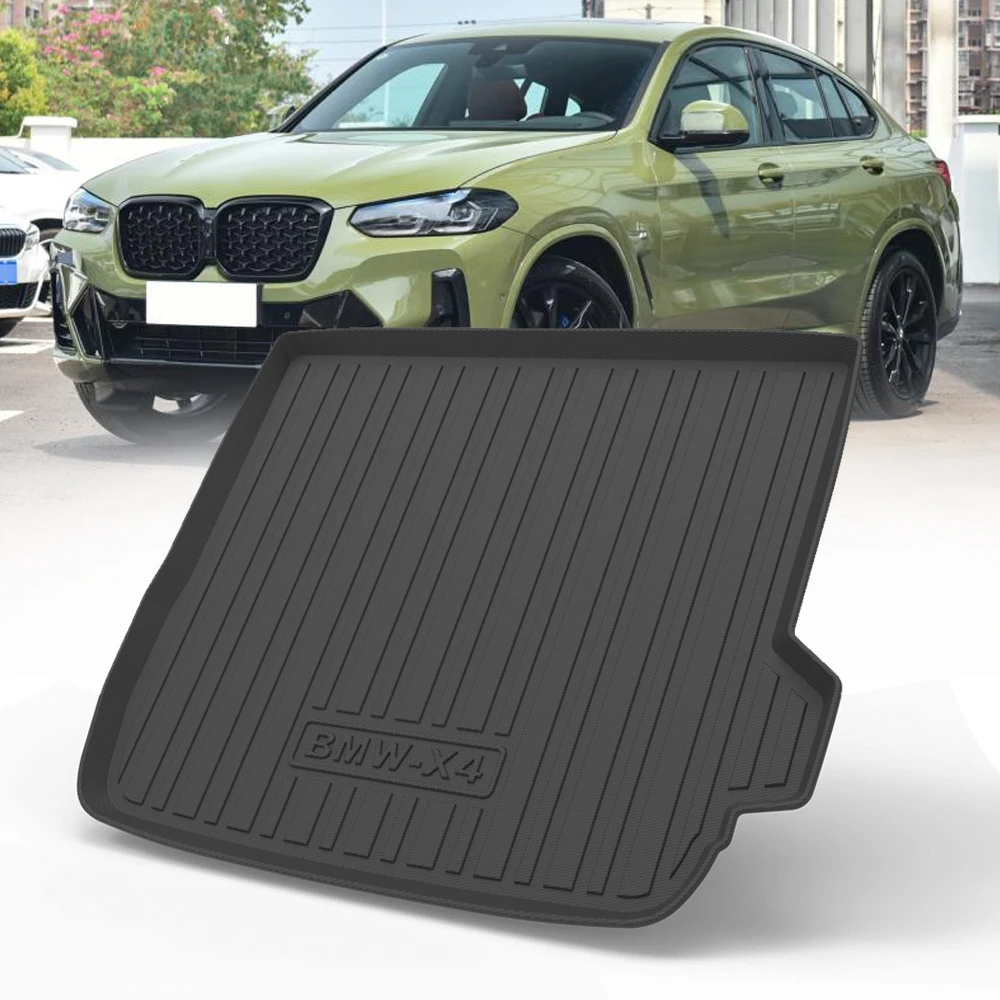 

TPE Car Rear Trunk Mat Storage Box Pad For BMW BMW X4 2020 2021 2022 Waterproof Protective Rubber Car Mats
