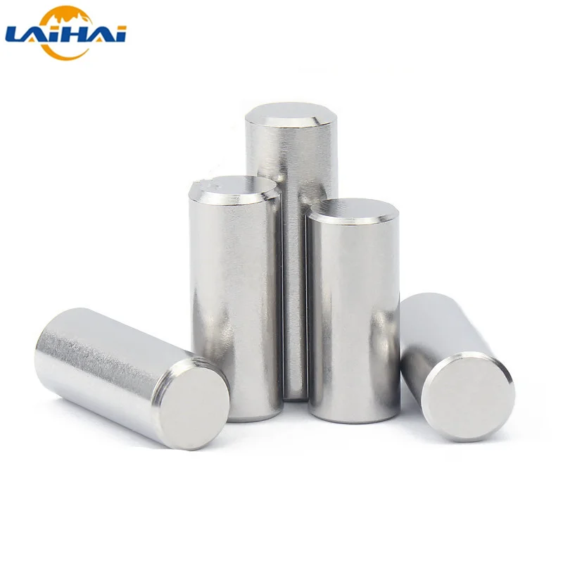 cylindrical pin locating stud 304 stainless steel fixed shaft solid rod gb119 4 ~ 100mm M1 M1.5 M2.5 m3 M4 M5 M6 M8 M10 cylindrical locating dowel pin