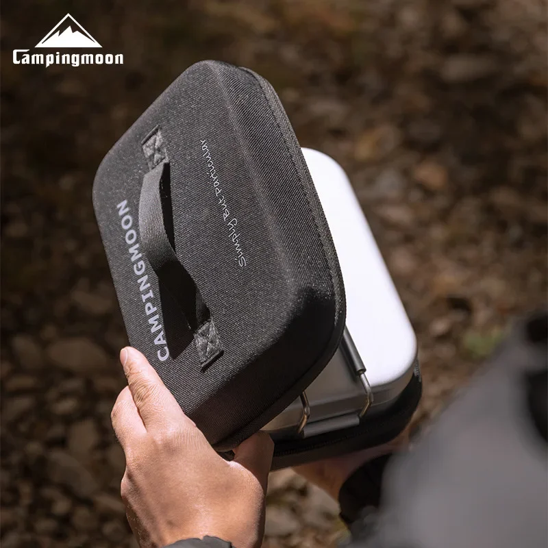 CAMPINGMOON Square EVA Impact Resistant Insulation Outdoor Picnic Lunch Box Storage Bag Bento Bag Exquisite Camping