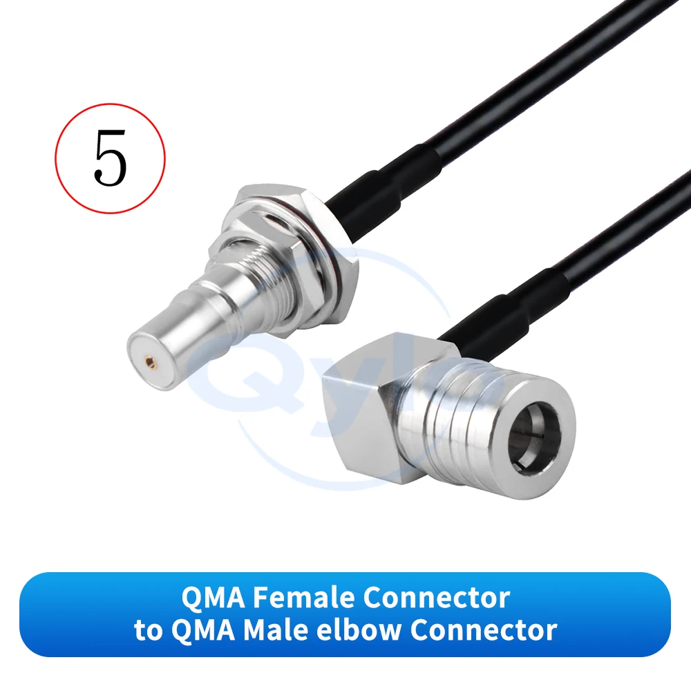 QMA-zu-QMA-Kabel Hochflexibles RG174 TPU-Kabel QMA-zu-QMA Stecker-Buchse-Adapterkabel Verbindungskabel HF-Verlängerungskabel 1 Stück – Detail 7