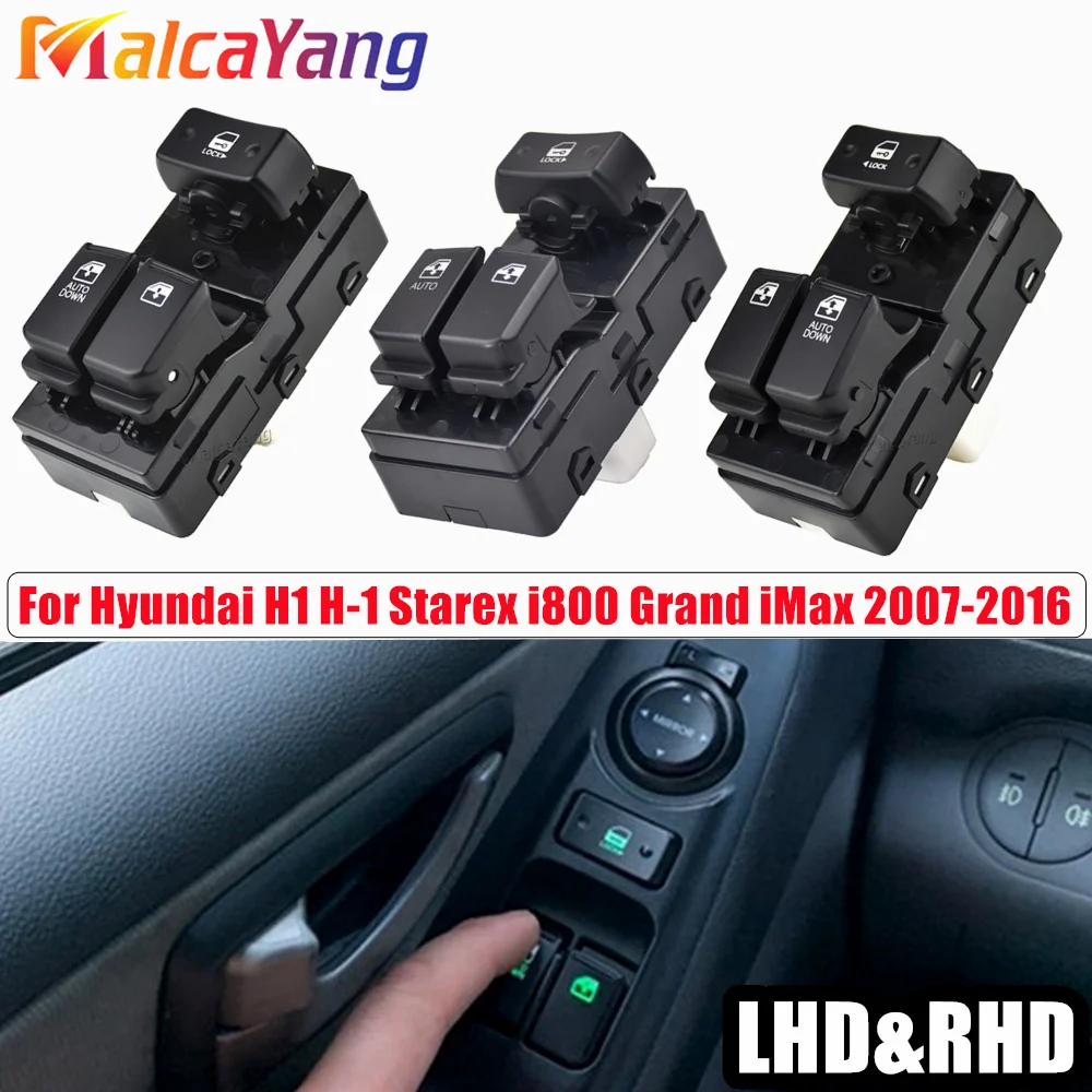 Interruttore Di Controllo Alzacristalli Elettrico Sostitutivo 93571 4h110 Per Hyundai H1 Starex I800 Grand Imax 2007 2016 94550964