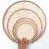 Handmade Weaving Storage Trays Bamboo Sieve Bamboo Raft Round Dustpan Decorative Fruit Bread Basket Kitchen Storage Food Sieve 1