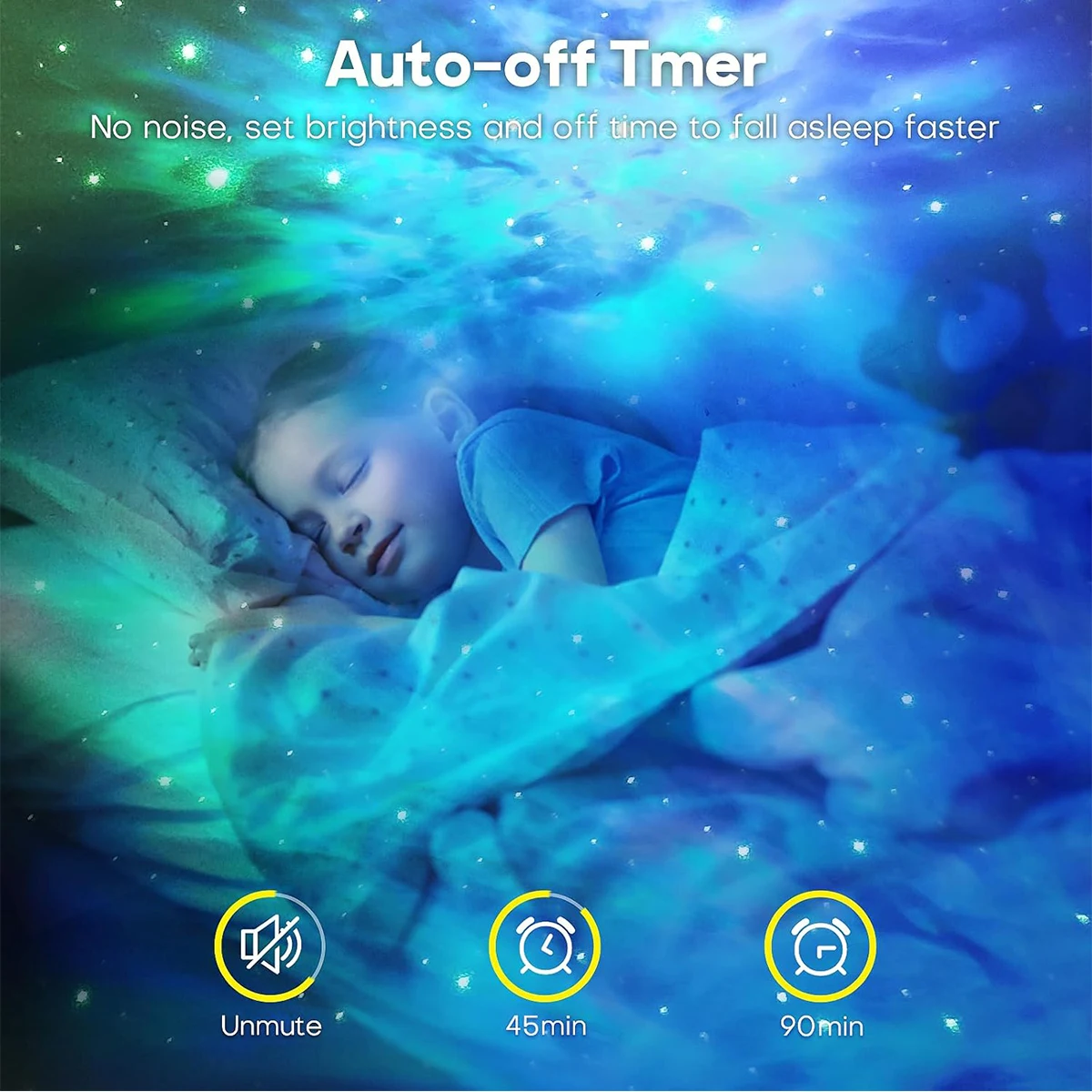 ROOKAIR Astronauta Galassia Proiettore Cielo Stella Luce Notturna Bambino con 15 Nebulosa, Timer Telecomando, Luminosità Velocità Regolabili, Adatto Decorazione Camera Da Letto Soffitto, Regalo