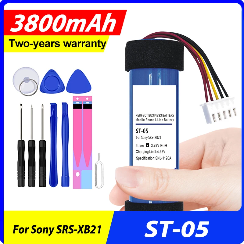 

High Quality ST-05/ST-05S 3800mAh Replacement Battery For Sony SRS-XB21 + Free Tools