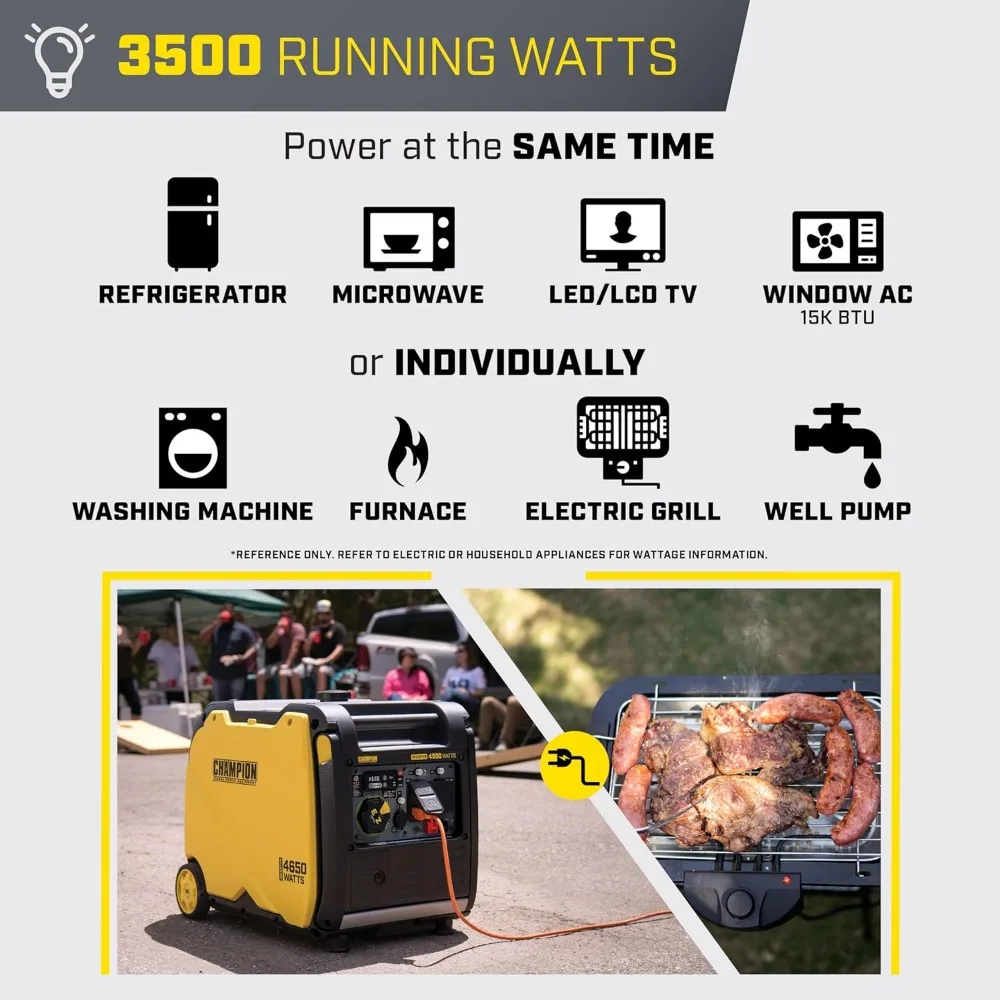 Power Equipment 4500-Watt RV Ready Portable Inverter Generator with Quiet Technology and CO Shield, Generator